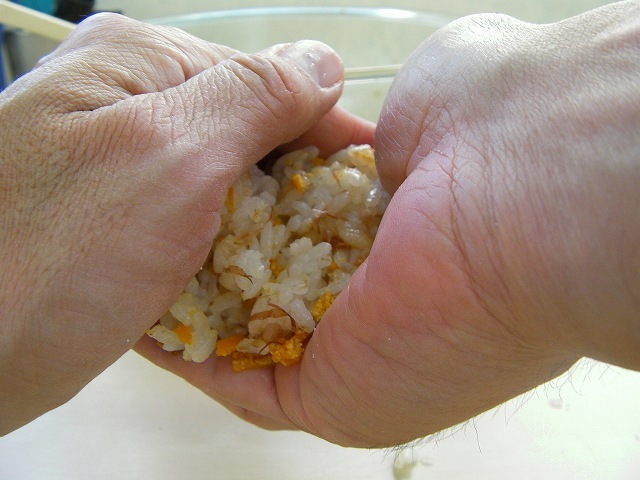 orange onigiri japanese food (23)