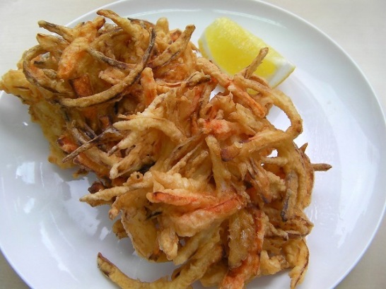 Shrimp and vegetable tempura (5)