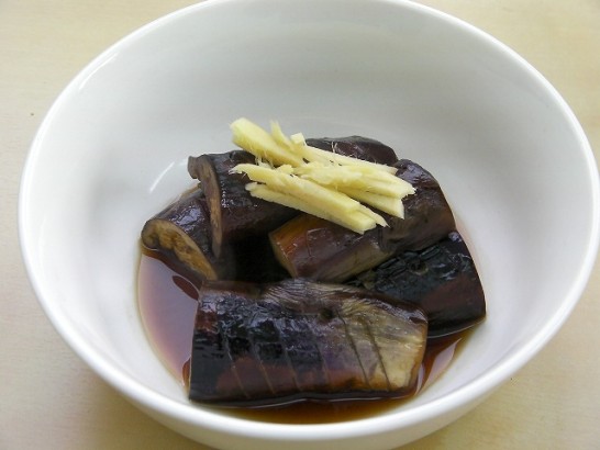 Eggplant in bonito broth (3)