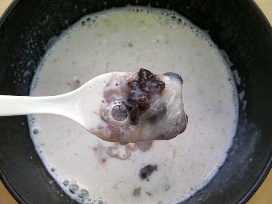 Milk red bean soup (1)